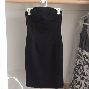 Strapless black mini dress from EXPRESS